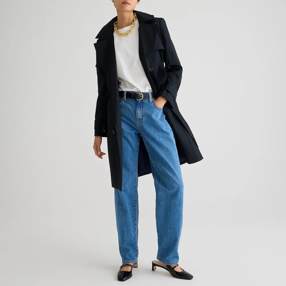 Button Front Cotton Jackets with Belt