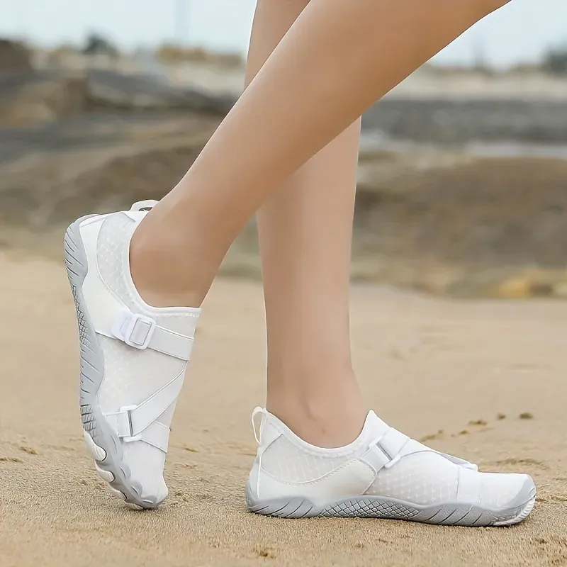 Women's Slip On Water Shoes, Buckle Decor Lightweight Creek Shoes, Outdoor Fashion Sports Shoes For Swimming Fishing Diving