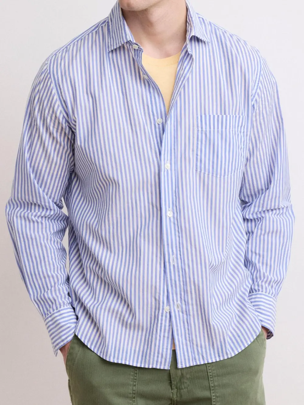 Soft And Comfortable Simple Cotton Stripted Shirt