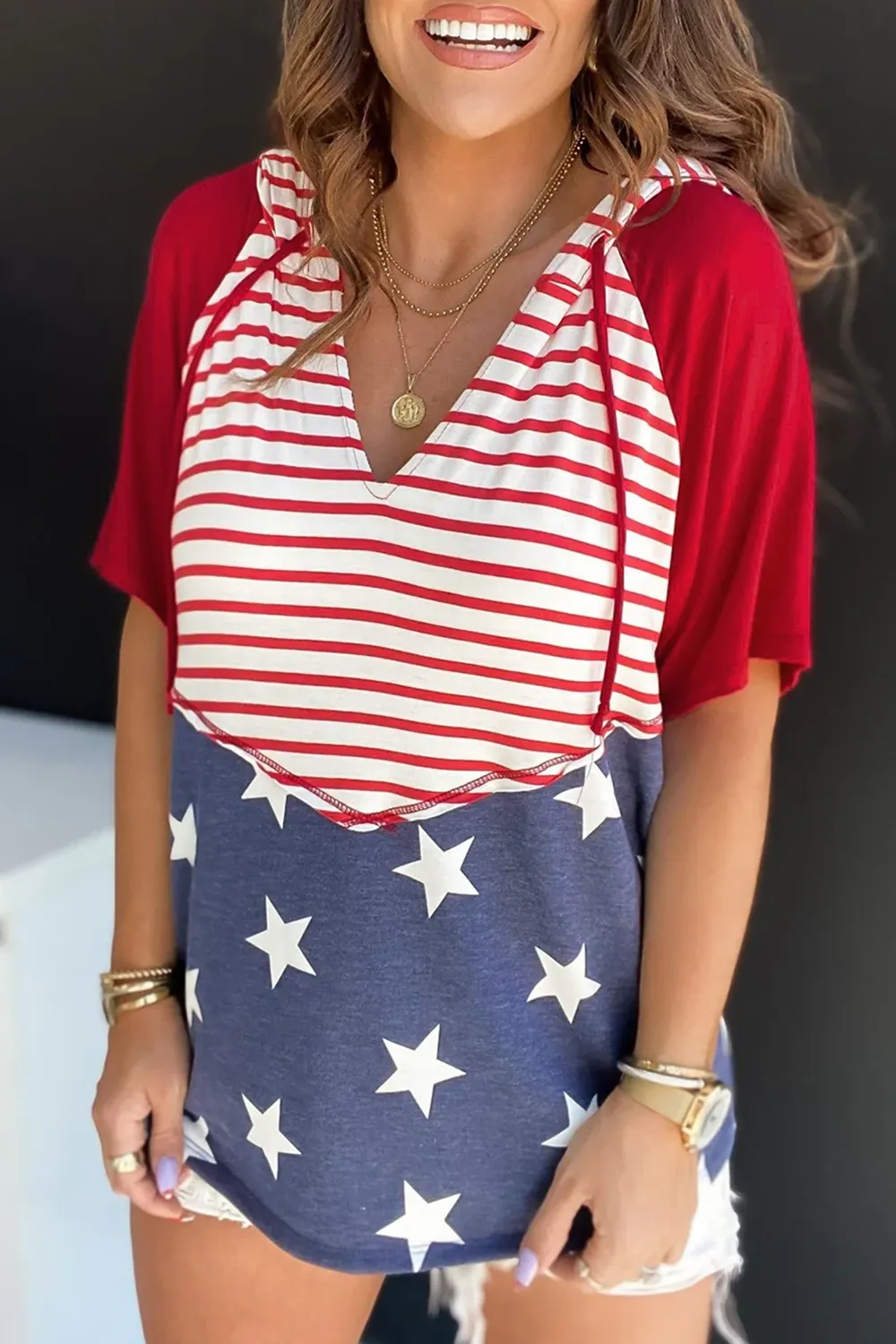 Scarlet Unique Personality Drawstring Hoodie