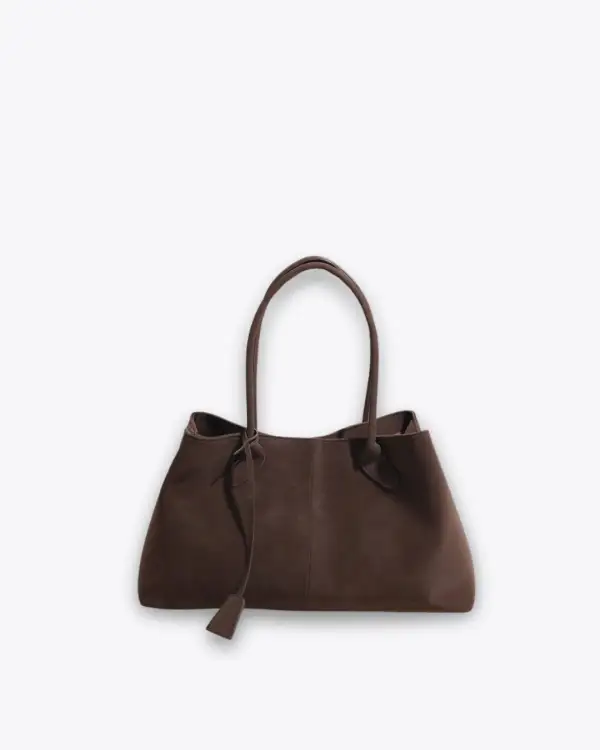 Panel Front Straw Tote Bag