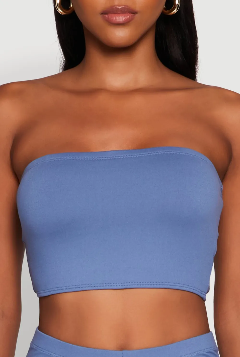 Strapless And Navel Exposed Top