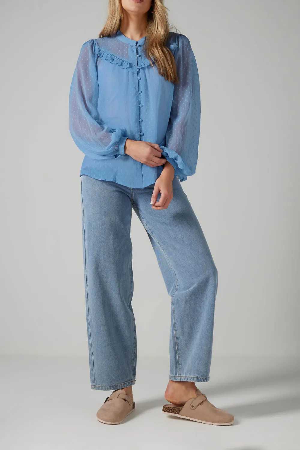 Dobby Spot Lace Shirt