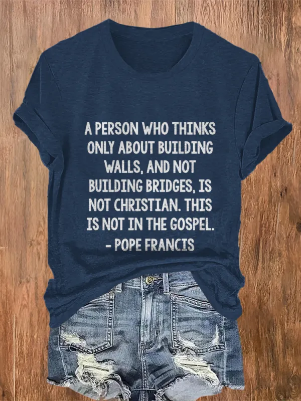 Women's Rest In Peace 1936-2025 Round Neck Short Sleeves Pure Cotton T-Shirt