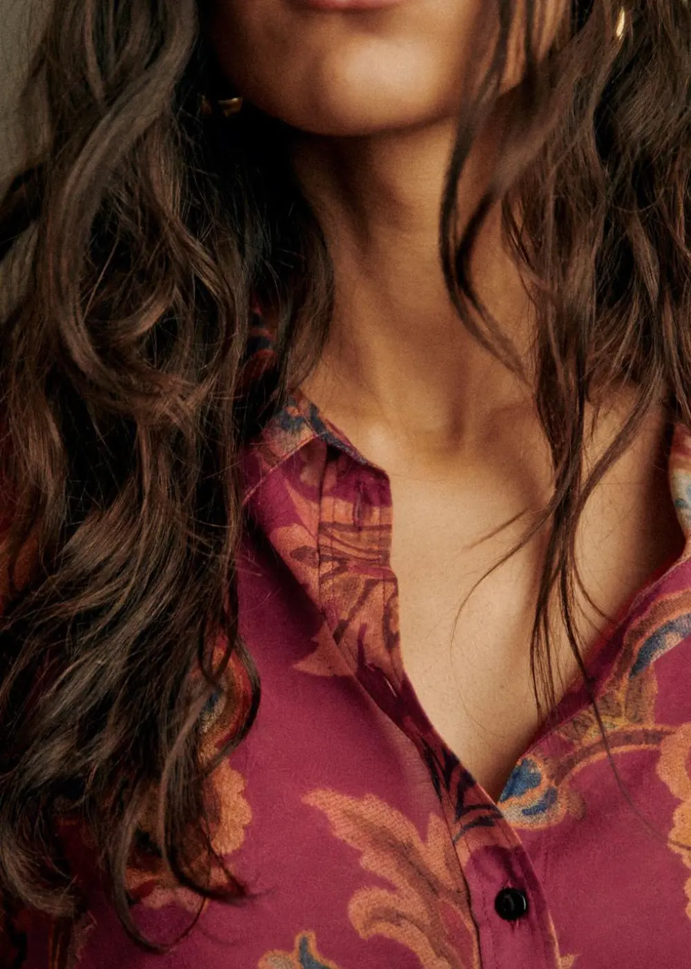 Colorful Floral Long-Sleeved Shirt