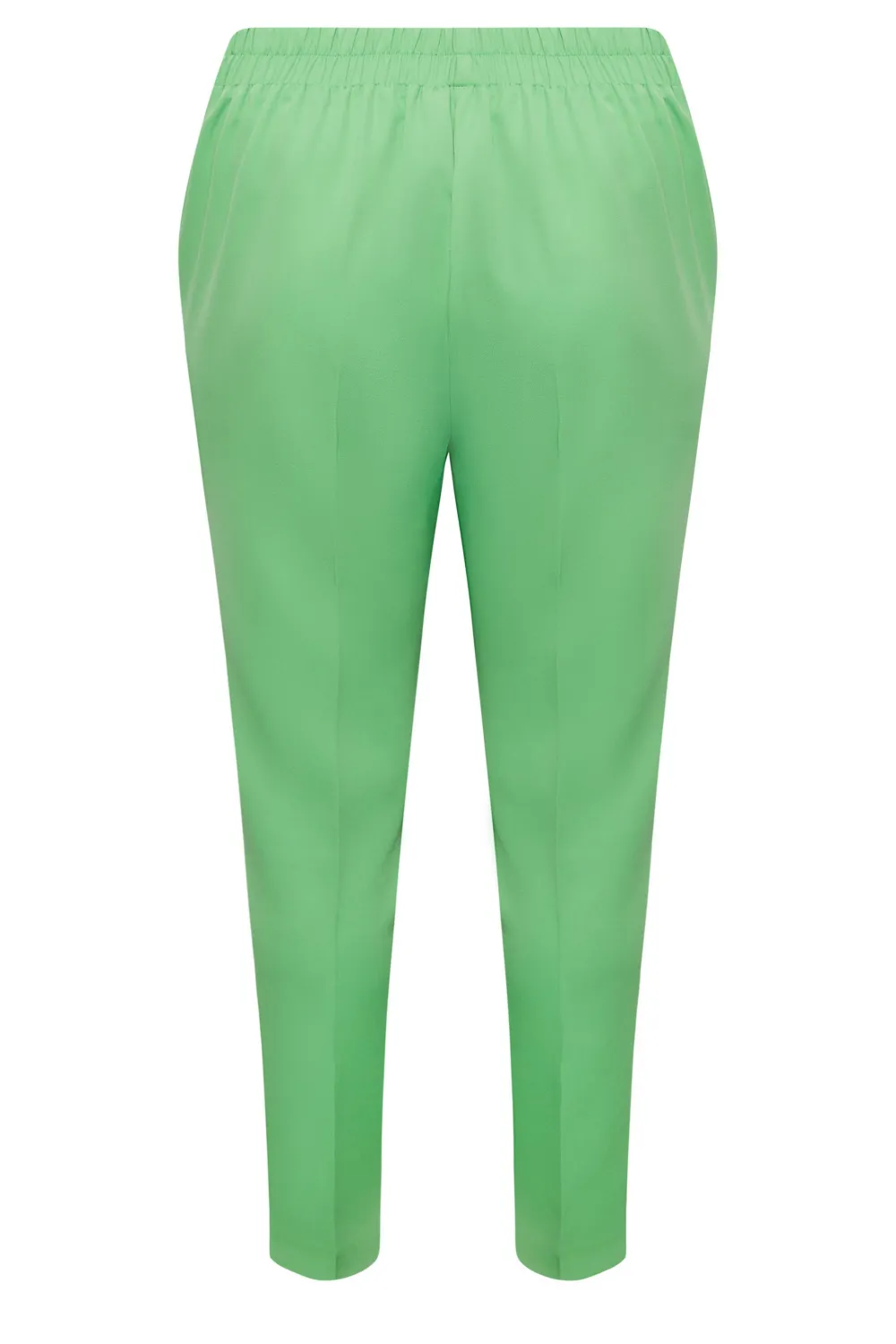 YOURS Curve Green Darted Waist Tapered Trousers