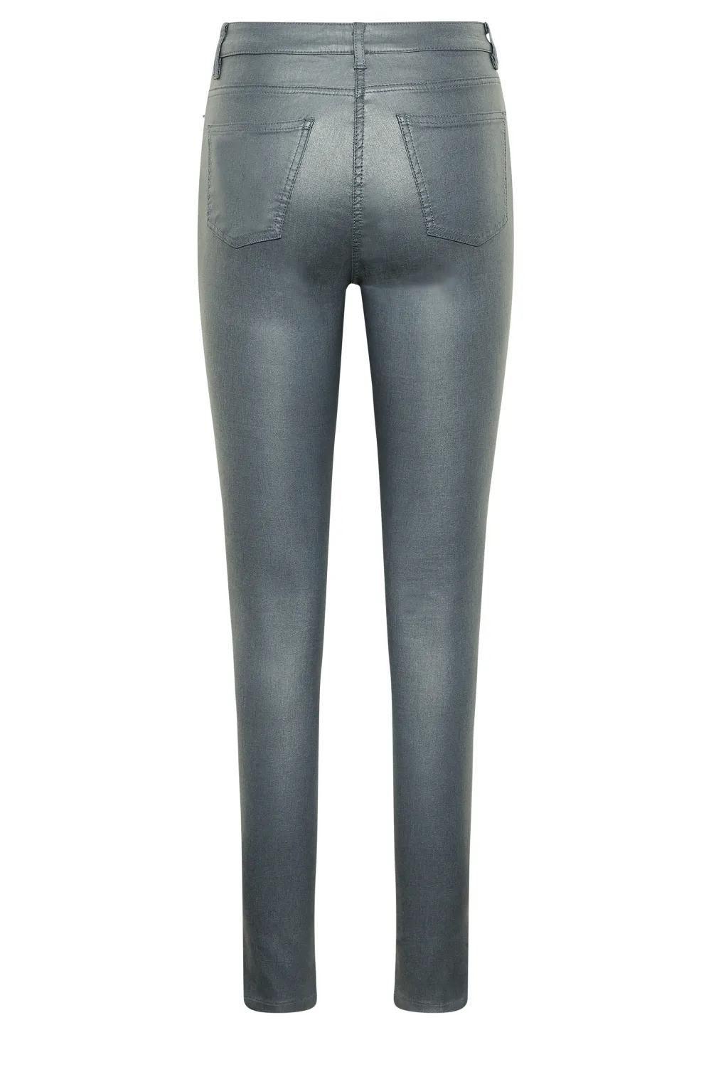 LTS Tall Blue Coated AVA Skinny Jeans