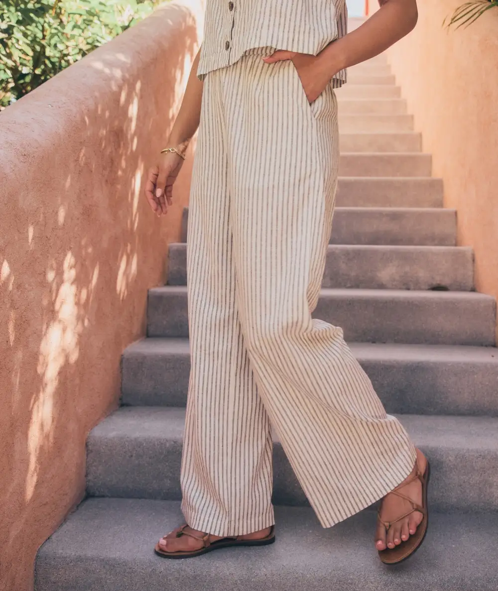Natural Stripe Trouser