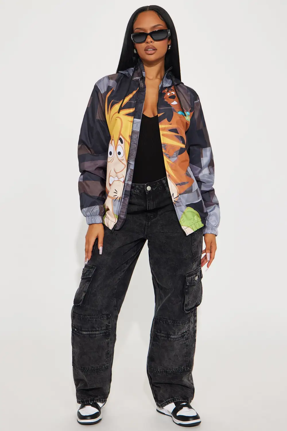 Scooby Doo Where Are You Windbreaker - Black