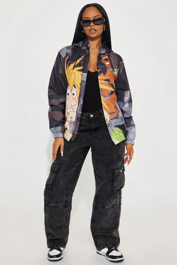 Scooby Doo Where Are You Windbreaker - Black