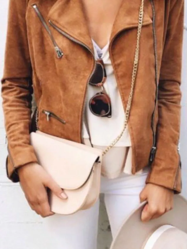 Solid  V Neck Casual Long Sleeve Jacket