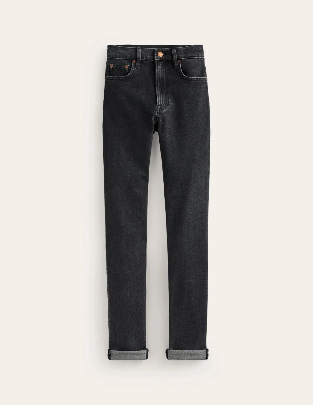 Washed Black Girlfriend Jeans