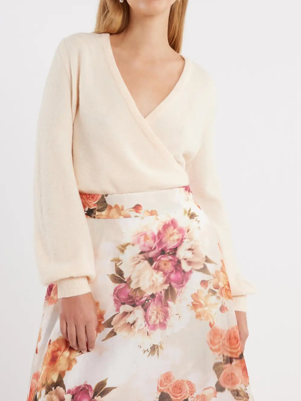 V Neck Long Sleeve Jumper