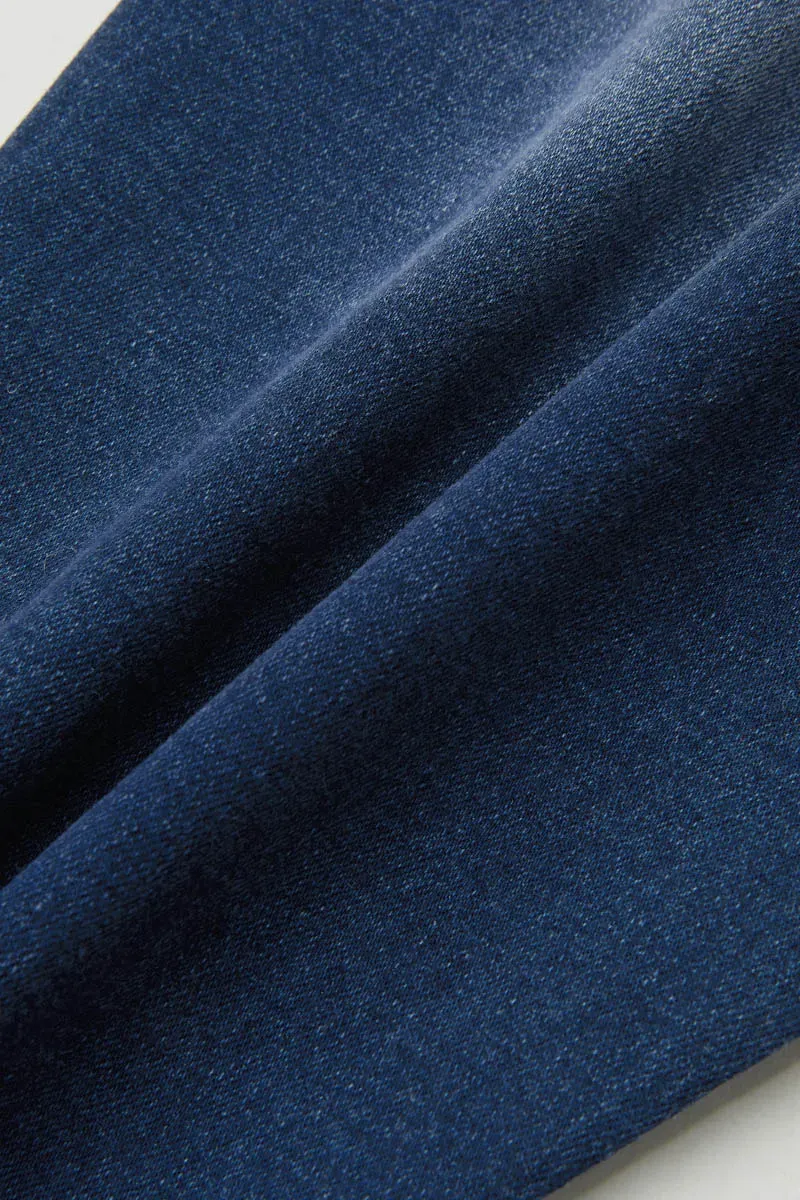 Embroidery Pocket Mid Waist Bootcut Jeans Without Belt