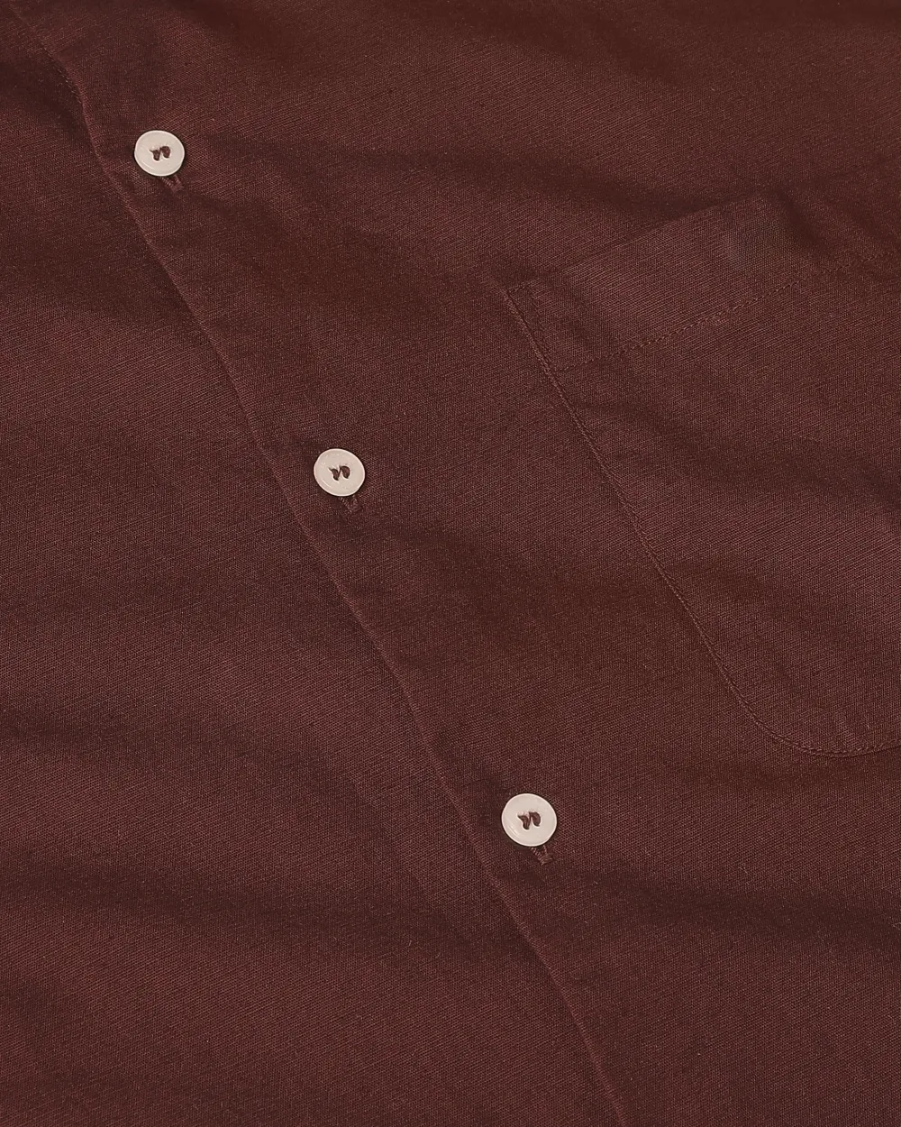 Leisure Simple Daily Slim-Fit Breathable Maroon Shirt