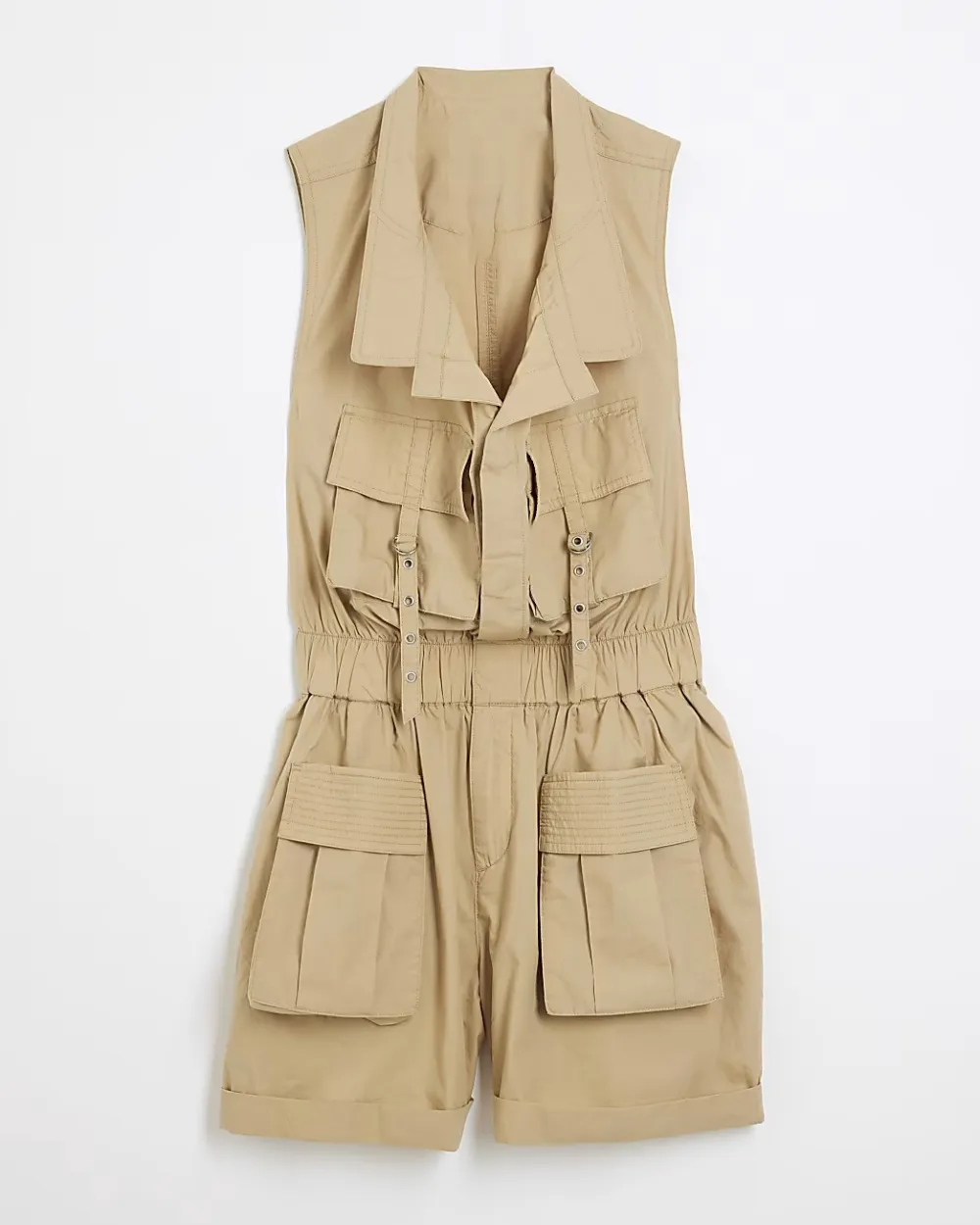 Short Versatile Casual Style Women's Jumpsuits