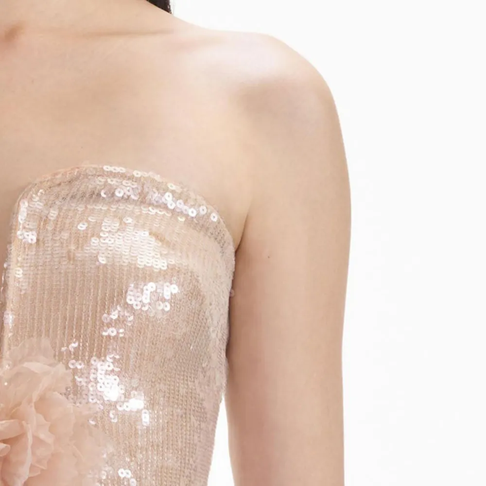 Champagne Sequin Top