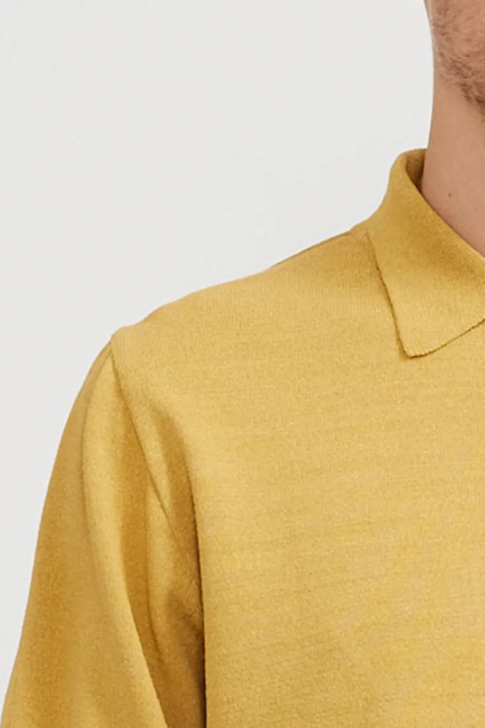 Half Sleeves Knit Yellow