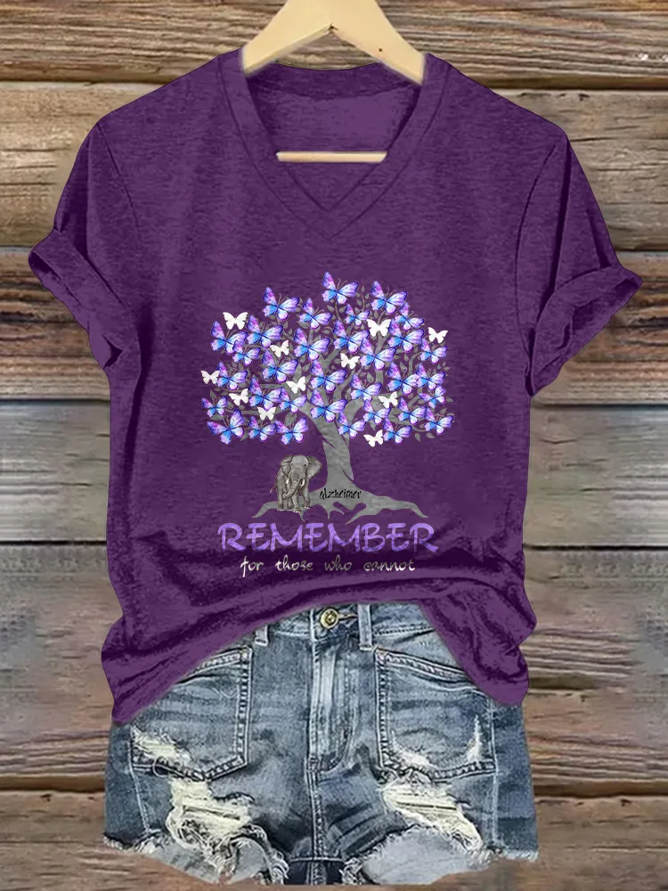 Women'S  Remember For Those Who Cannot V-Neck T-Shirt
