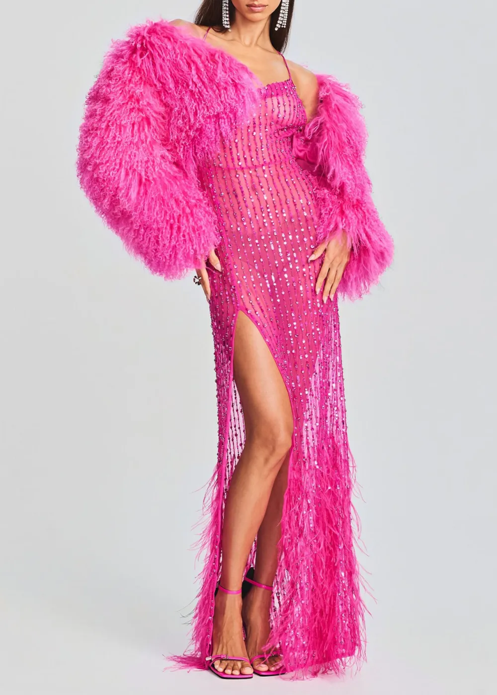 Long Sleeve Fur Jacket