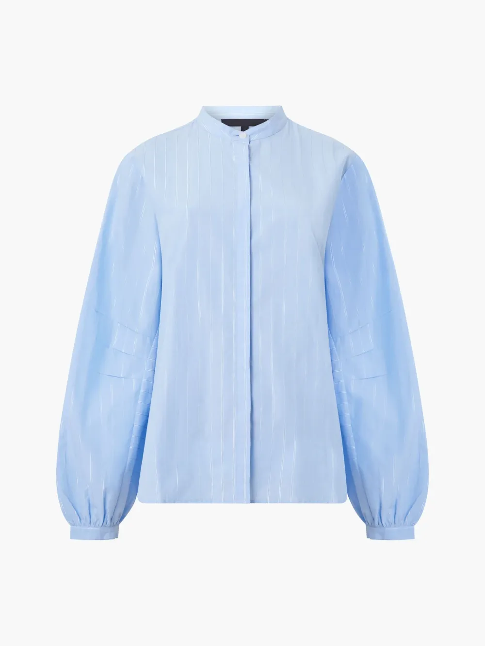 Classic Modern Striped Stand Collar Shirt