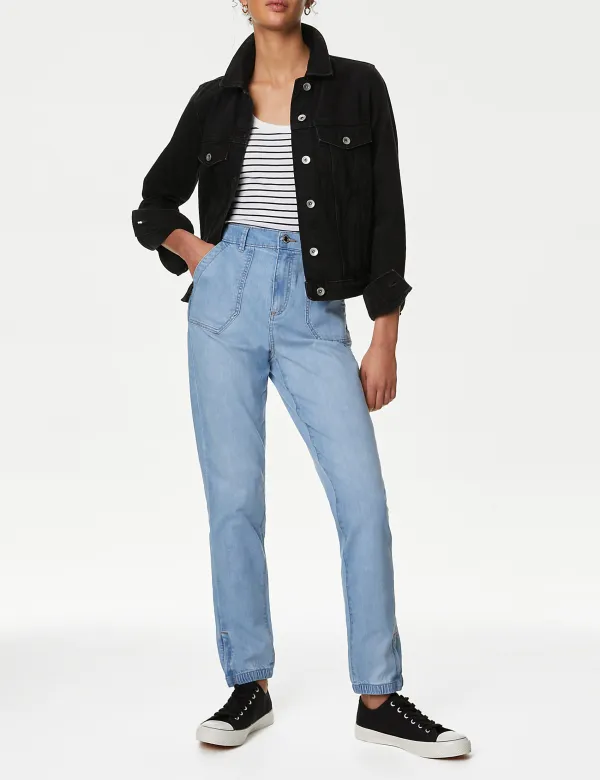 High Rise Clean Look Stretchable Jeans