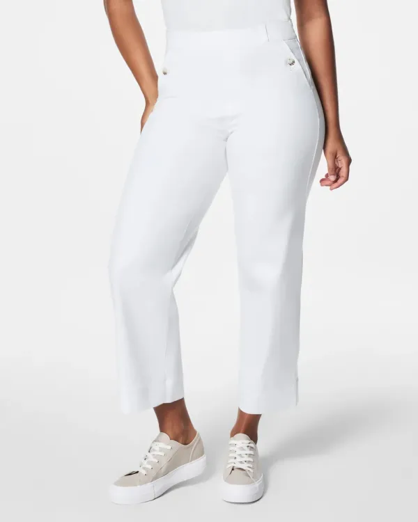 Bright White Cropped Pant