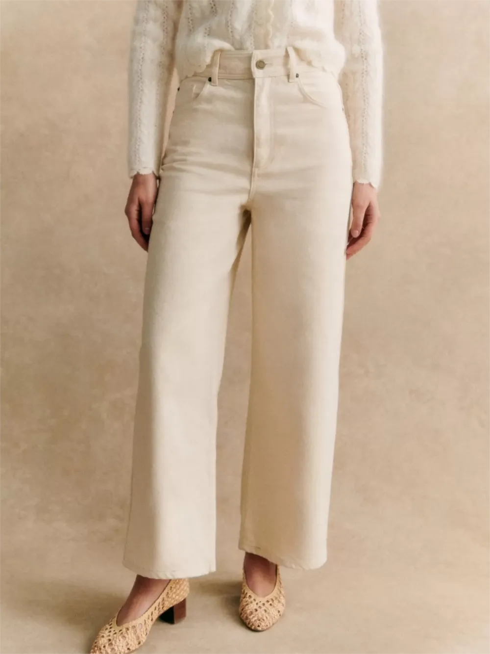 Non-Stretch Cream Denim