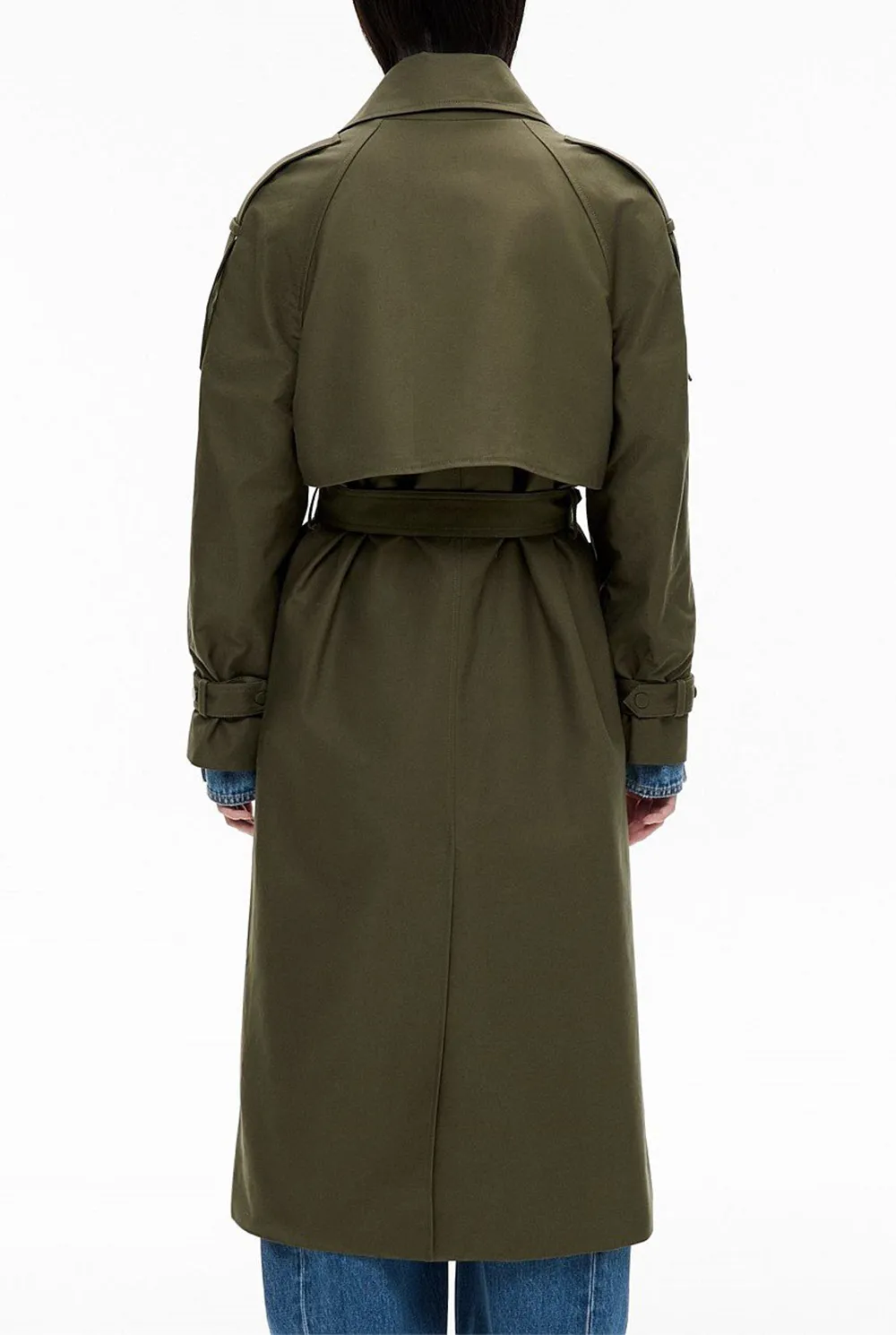 Elegant Long Women's Trench Coat