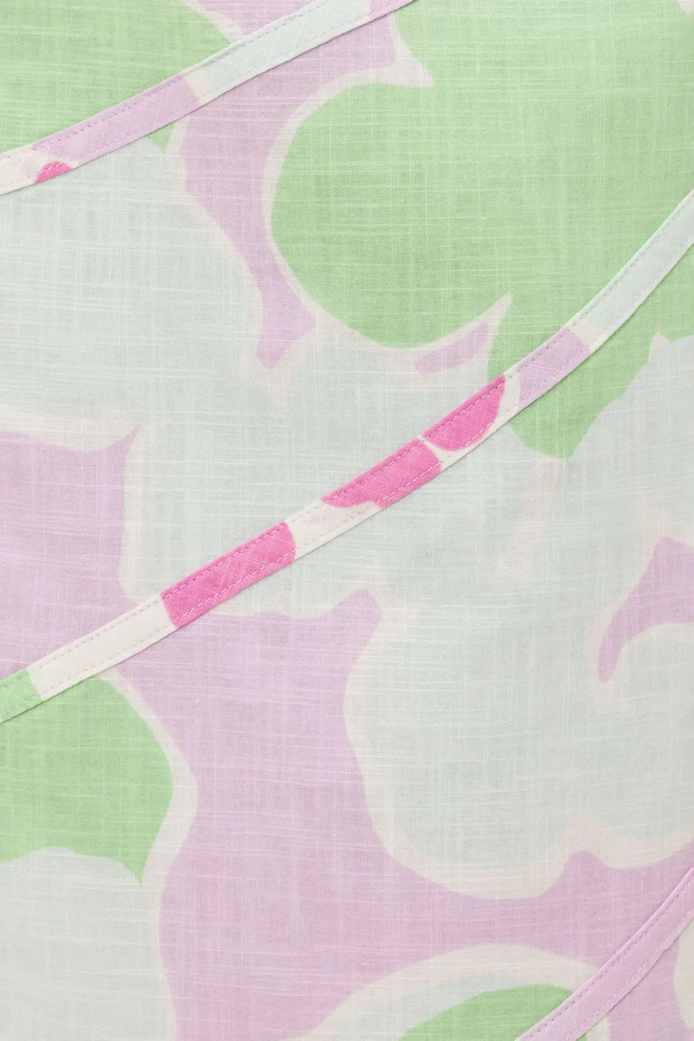 Pastel Print Midi Skirt