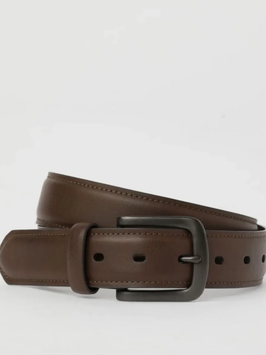 Vintage Brown Leather Waist Belt