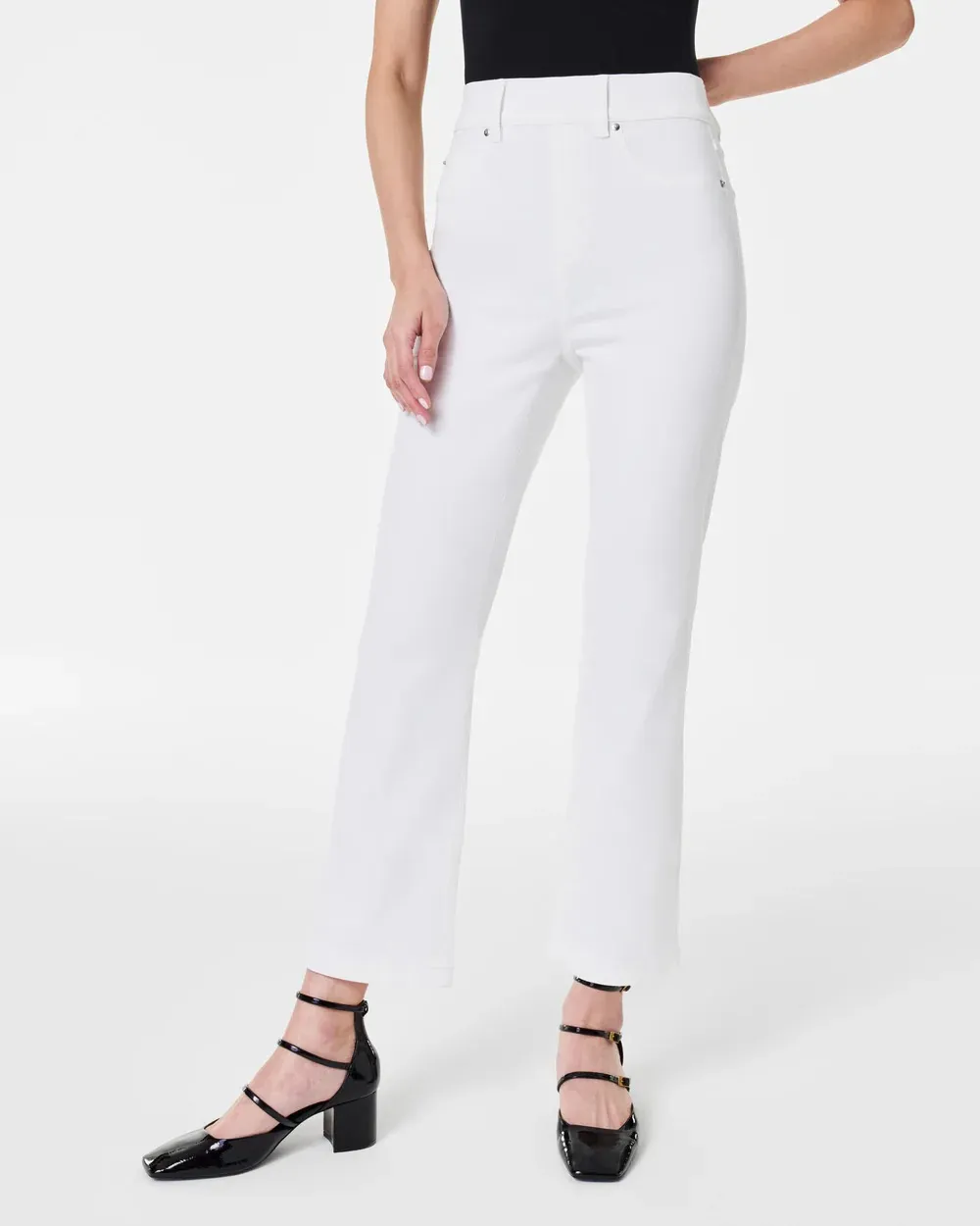 White Kick Flare Jeans