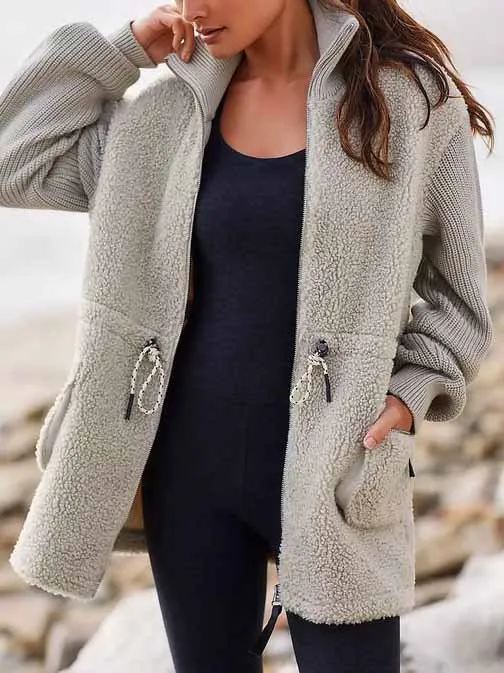 Loose Casual Teddy Velvet Teddy Jacket