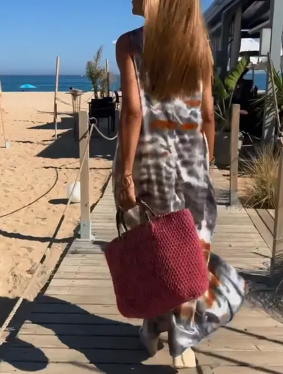 Tie Dye Printing Sleeveless Dress