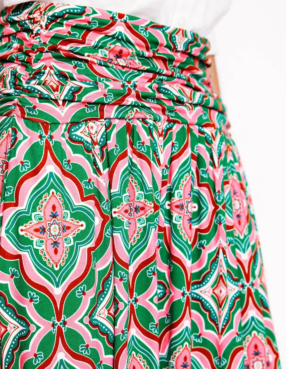 Rich Emerald Jersey Skirt