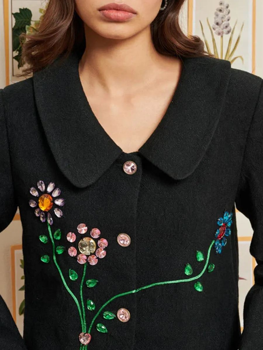 Casual Diamond Bouquet Jacket