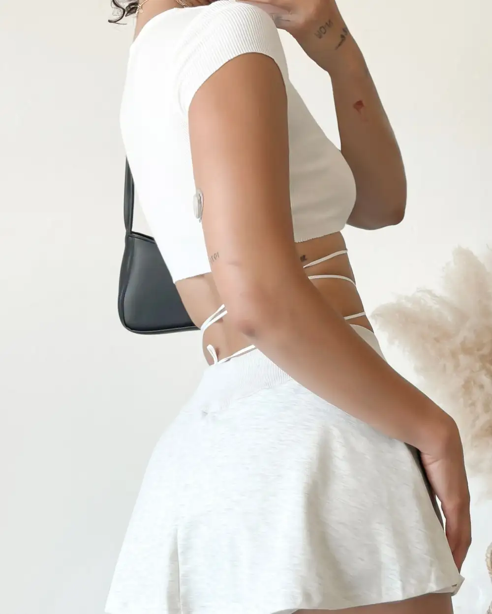 STEPHANIE CRISS CROSS TOP