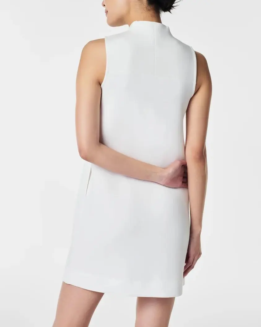 Powder V-Neck Mini Dress