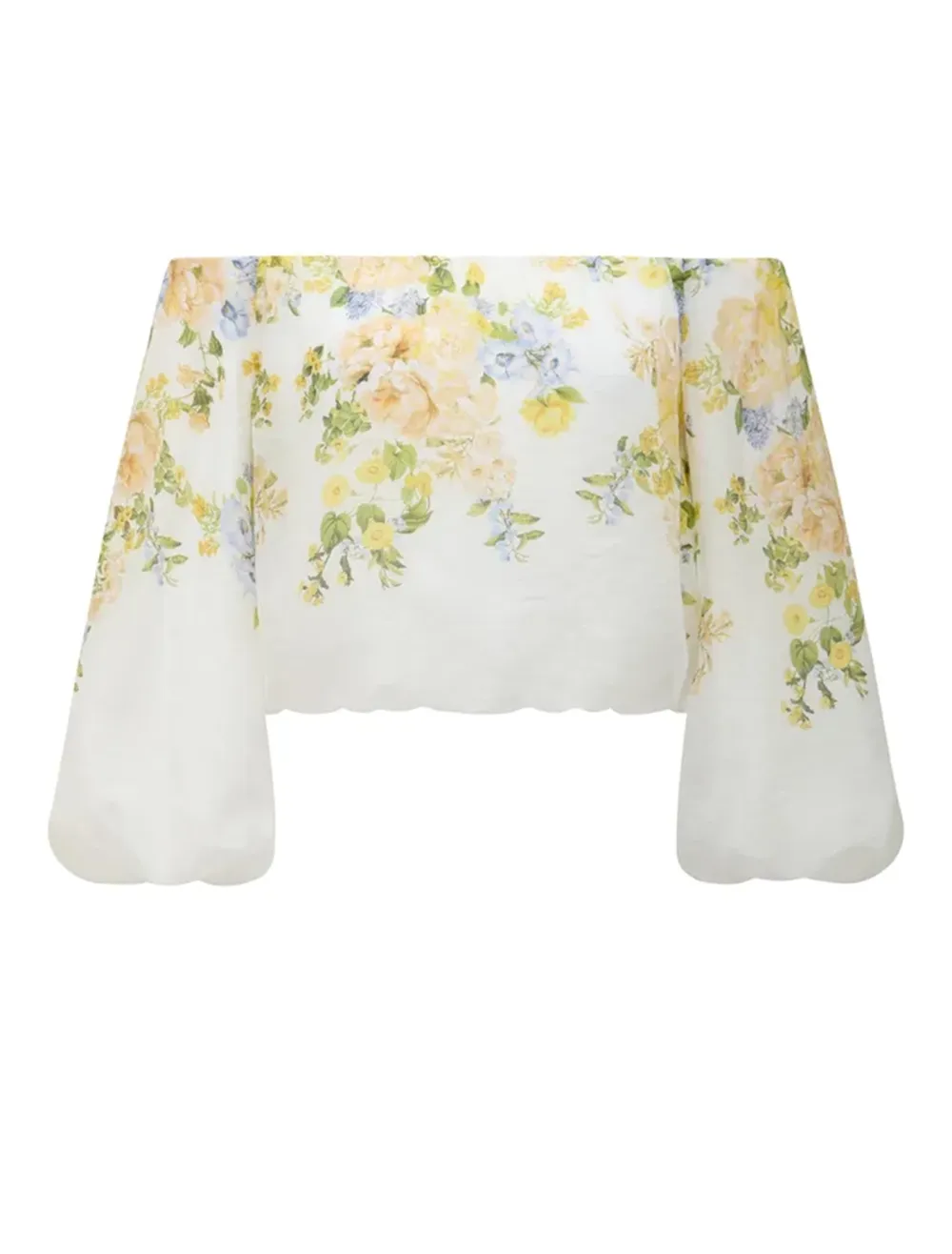 Off Shoulder Floral Tops