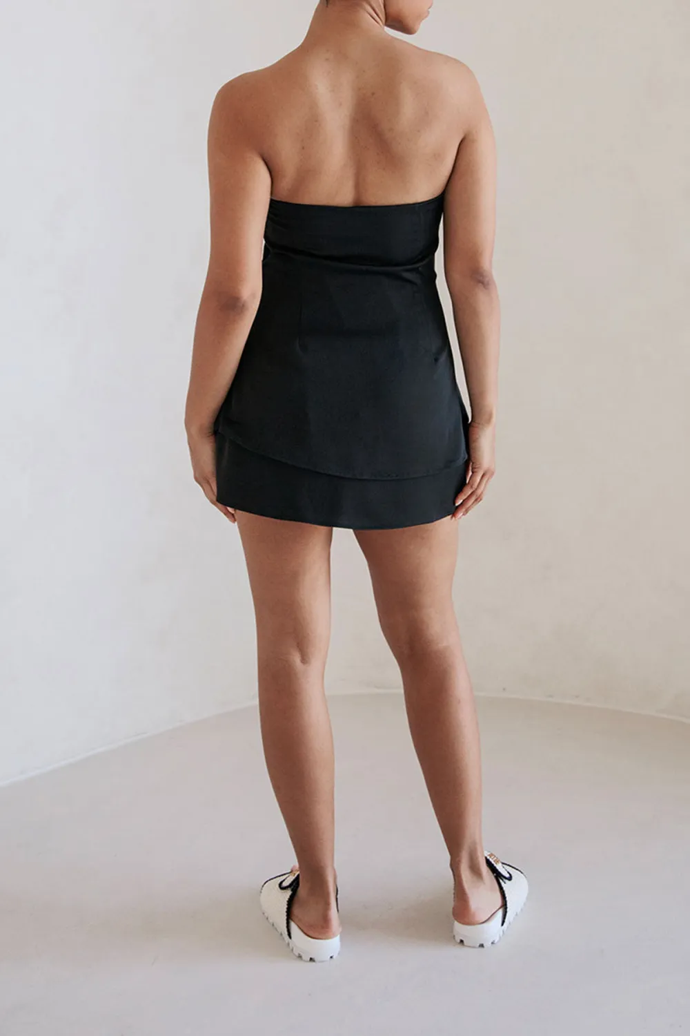 Strapless Ruched Mini Top