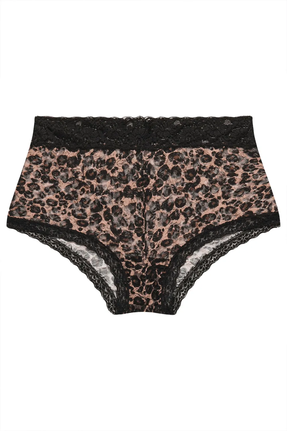 YOURS 5 PACK Curve Black Cotton High Waisted Full Briefs