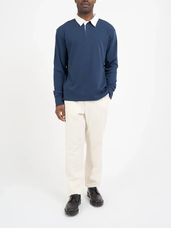 Navy Long Sleeve Top Shirt