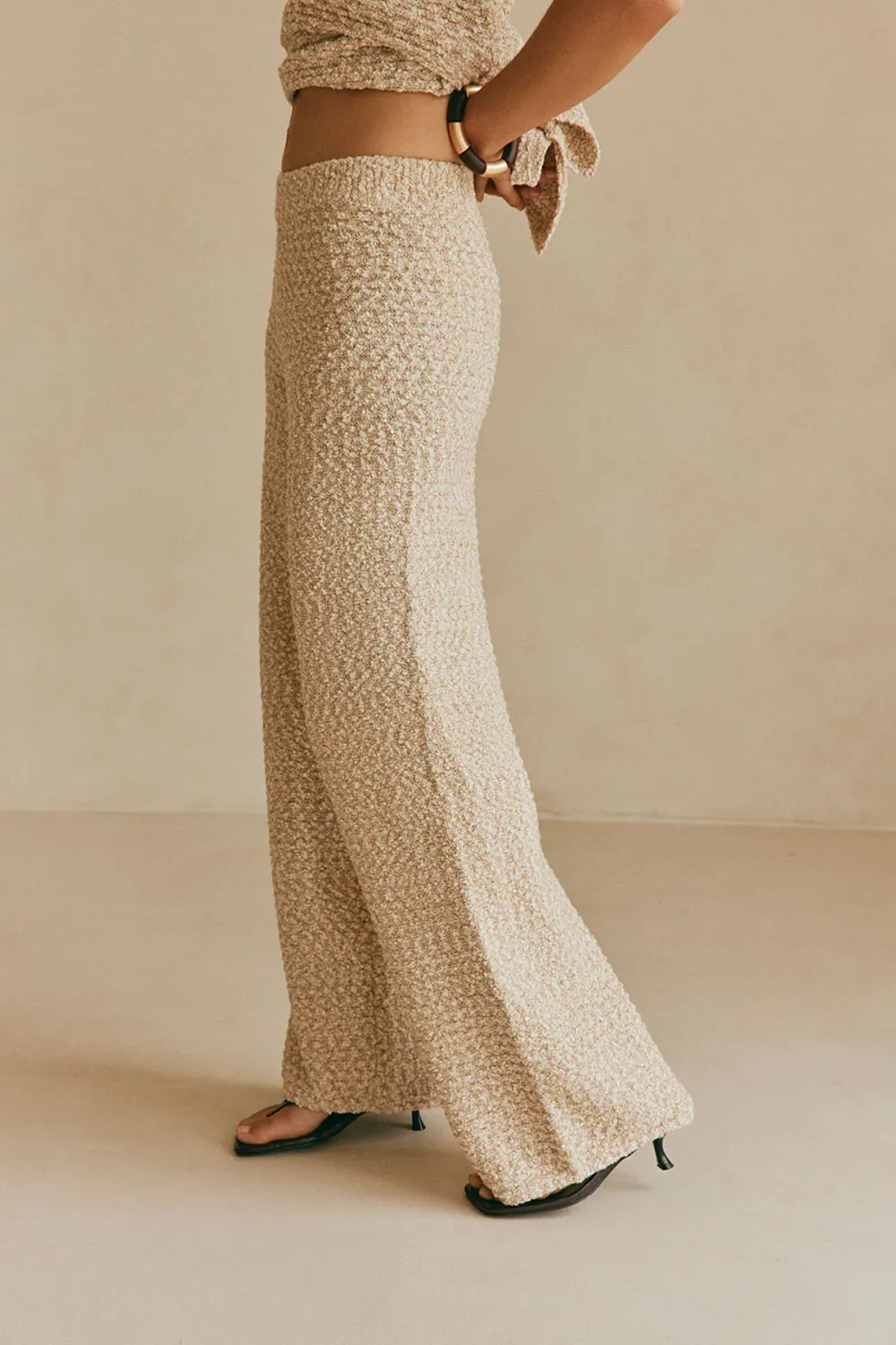 Textured Flared Lounge Pants