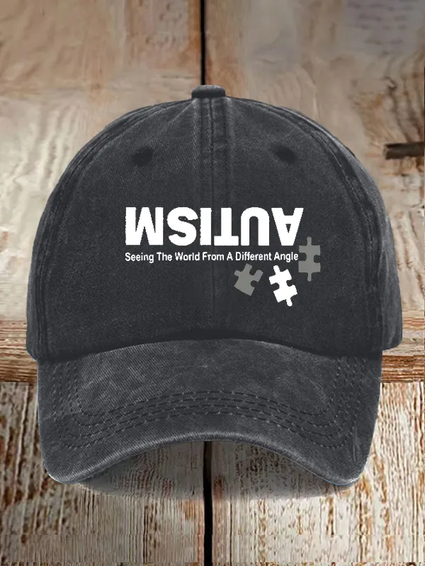 Retro Autism: Seeing The World From A Different Perspective Pride Baseball Cap