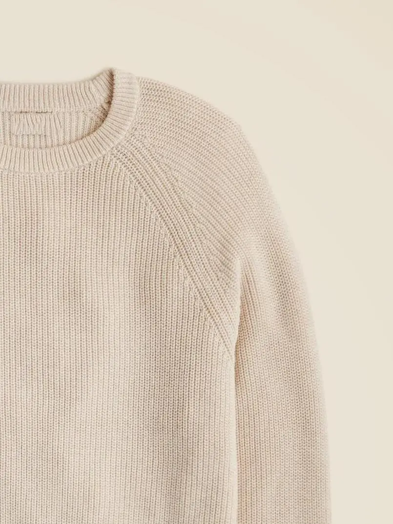 Beige Cotton Wool Sweater