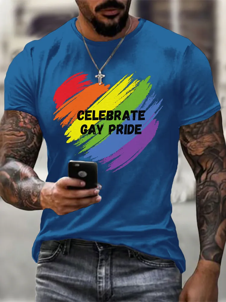 Men'S Celebrate Gay Pride T-Shirt