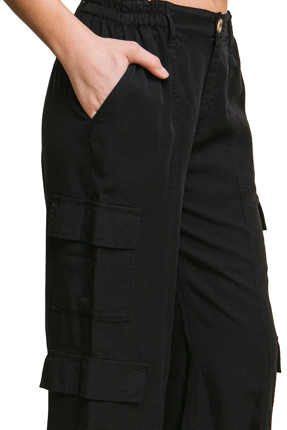 Mid Rise Cargo Pants