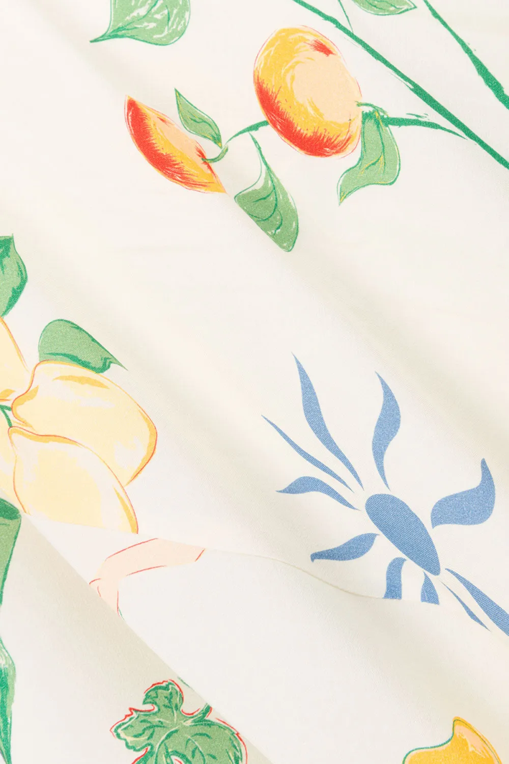 Square Neck Floral Print Maxi Dress