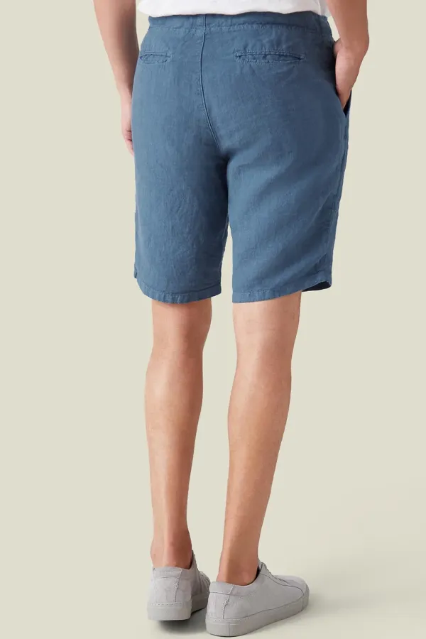 Horn Button Closure Shorts