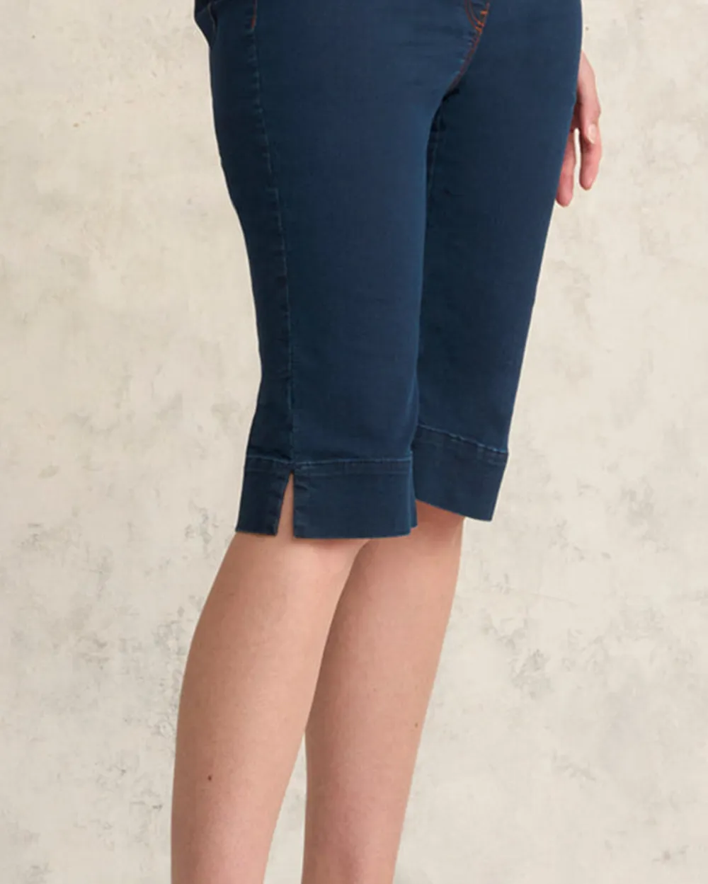 Denim Knee Length Shorts